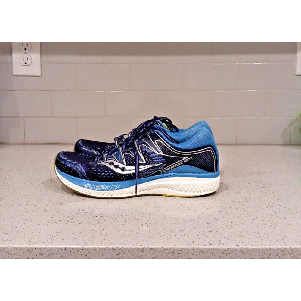 Saucony Womens Hurricane ISO 5 S10460-1 Blue Running Shoes Sneakers Size 9.5 - Picture 4 of 10